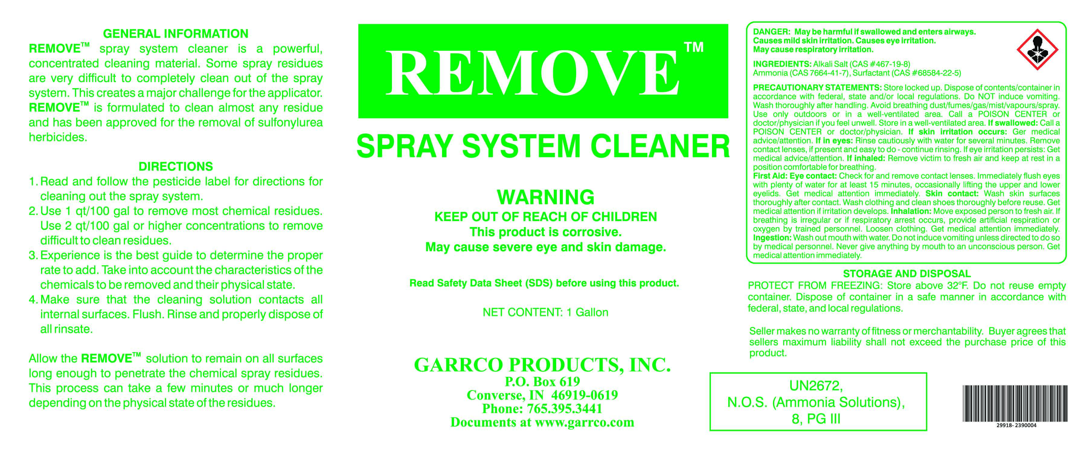 Remove Tank Cleaner