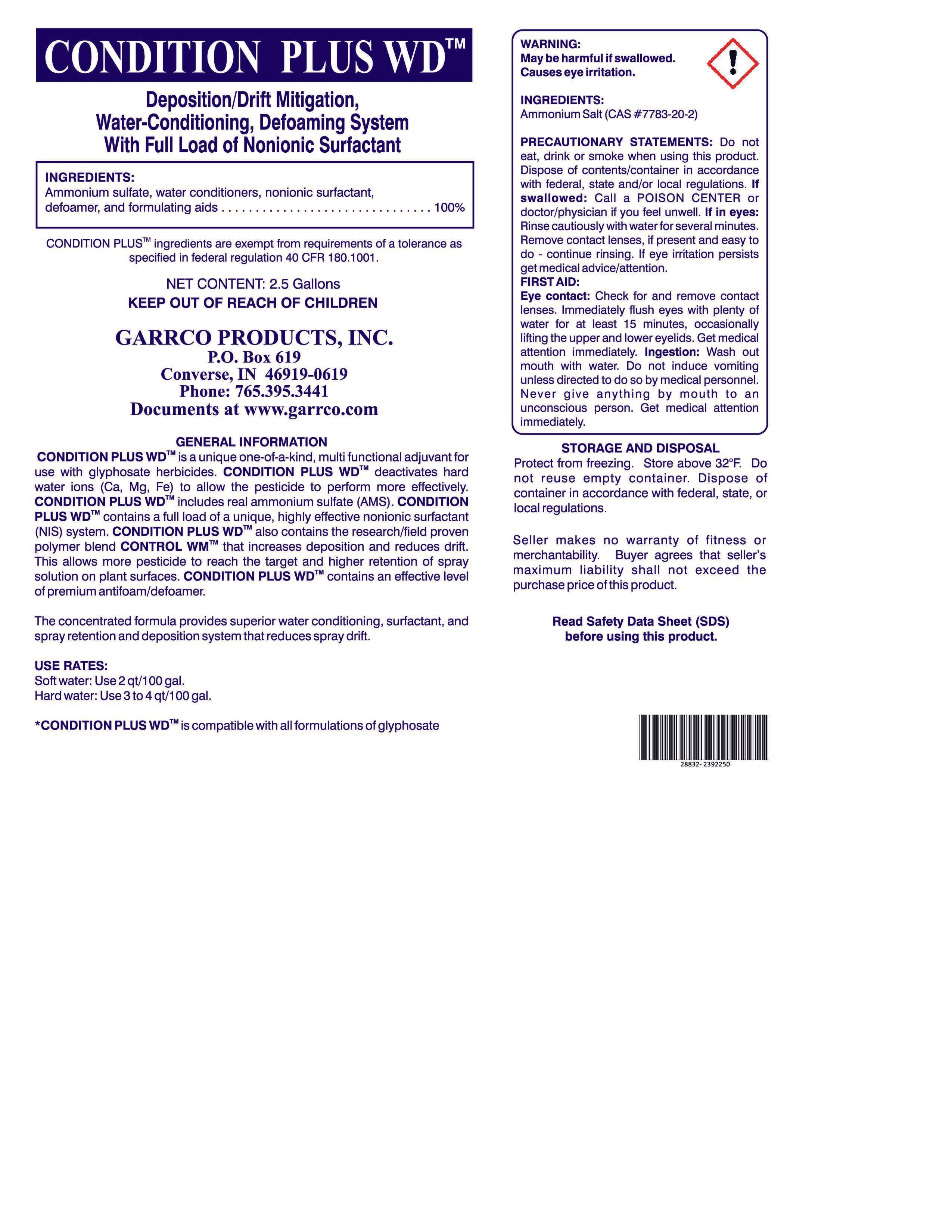 Condition Plus WD