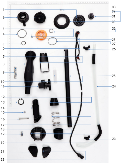 DJI T100 Boom Assembly - Compression Spring