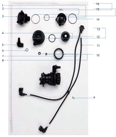 DJI T100 Impeller Pump Water Outlet Rotation Cover