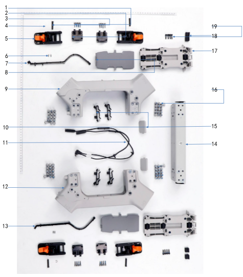 DJI T100 Airframe - Middle Frame Buckle Module